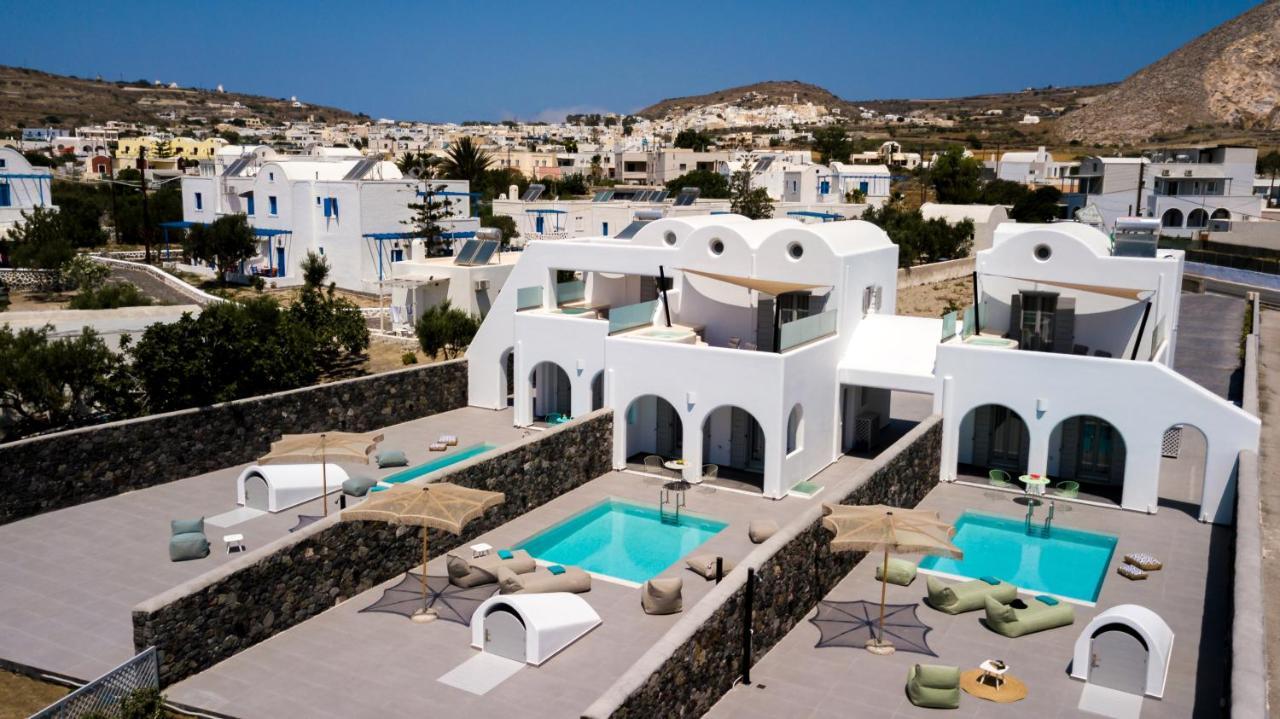 Modern Dome Homes Of Santorini เปริสซา ภายนอก รูปภาพ