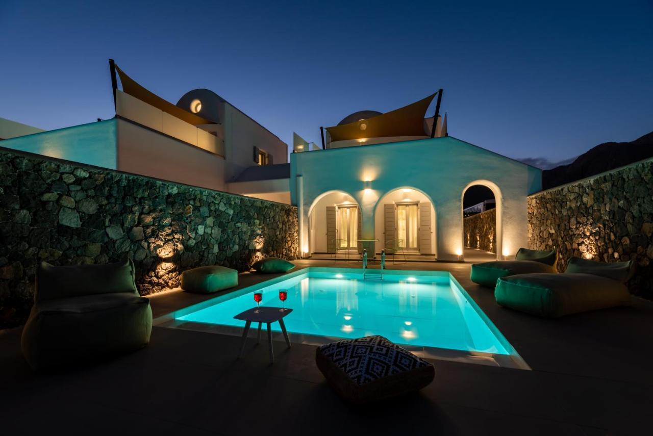 Modern Dome Homes Of Santorini เปริสซา ภายนอก รูปภาพ