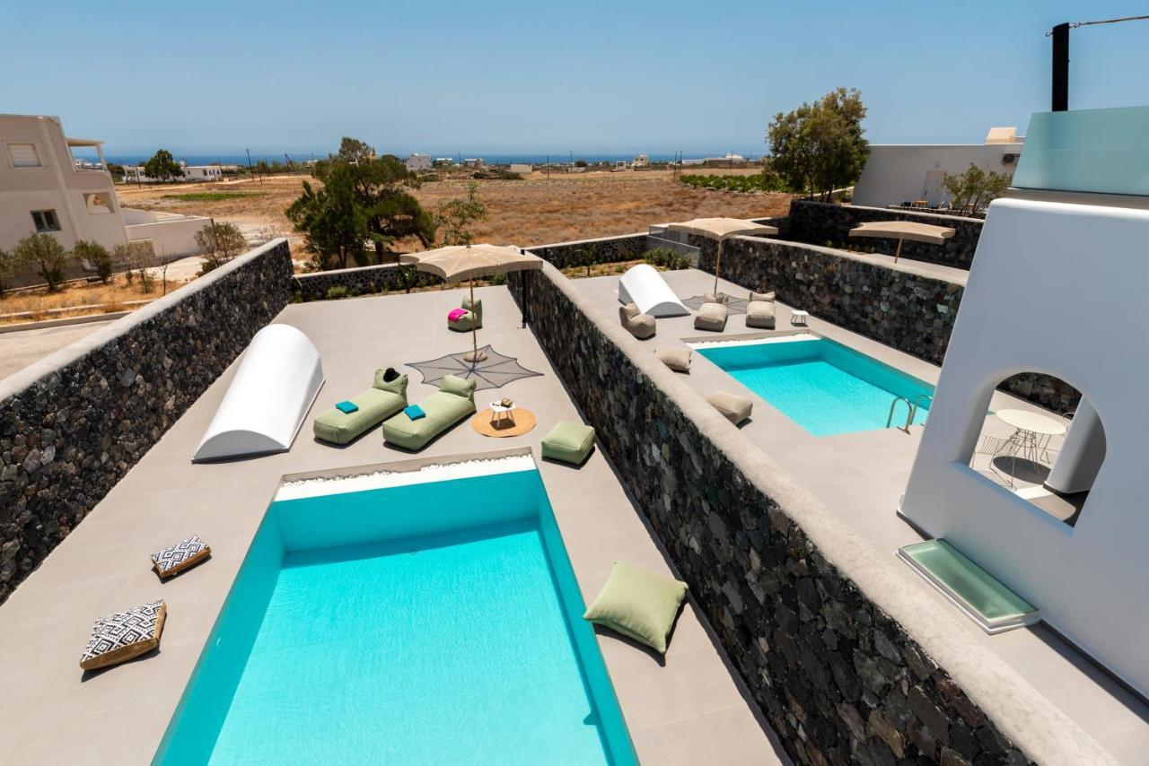 Modern Dome Homes Of Santorini เปริสซา ภายนอก รูปภาพ